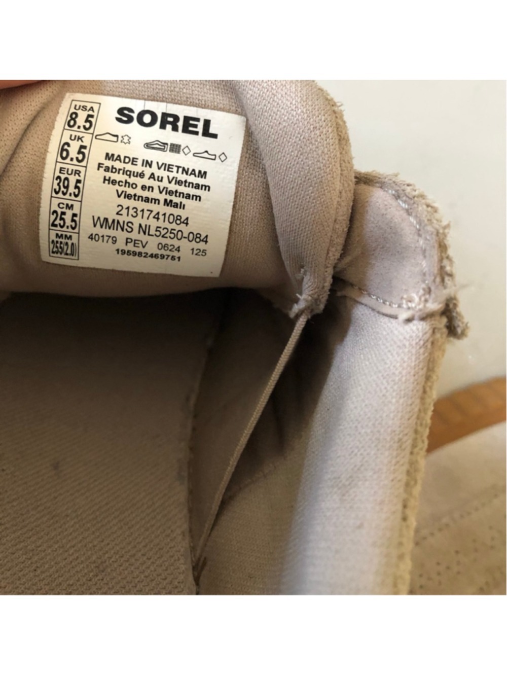 Size 8.5 Sorel Ona Ave Tan Suede Slip On Shoes Gorpcore Earthy Sporty Eco - Picture 4 of 12